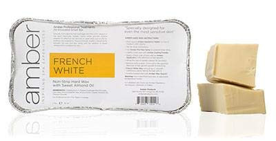 Amber Professional Waxing French White Hard Wax 2 LB Block