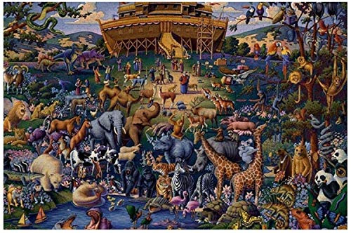 Noah s Ark Large 500 Pieces Jigsaw Puzzles for Adults Kids DIY Gift Wooden Puzzle Noah s Ark Large 500 Pieces Jigsaw Puzzles for Adults Kids DIY Gift Wooden Puzzle
