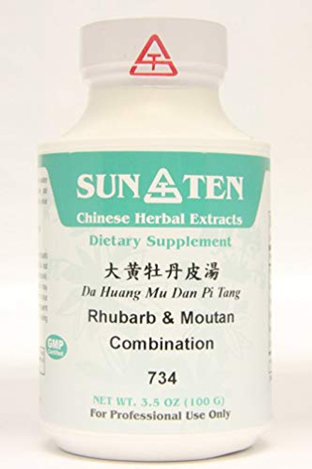 SUN TEN - RHUBARB and MOUTAN COMBINATION Da Huang Mu Dan Pi Tang 734 Concentrated Granules 100g by Baicao SUN TEN - RHUBARB and MOUTAN COMBINATION Da Huang Mu Dan Pi Tang 734 Concentrated Granules 100g by Baicao