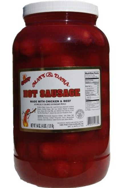 Matt and Dana Hot Sausage - Gallon Matt and Dana Hot Sausage - Gallon