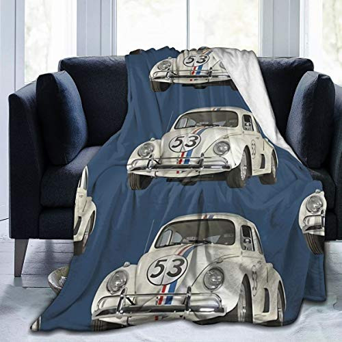 Eollxc Super-Soft Herbie The Beetle Car Rides Again Comfortable Blankets for Four Seasons  Lightweight Warm Blankets  Suitable for Sofa Blankets for Adults and Children  Bed Blankets 50 inch inch X40