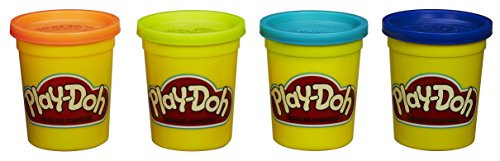Hasbro Play-Doh 4-Pack of Colors 20oz - Blue  Orange  Teal  and  Neon Yellow Hasbro Play-Doh 4-Pack of Colors 20oz - Blue  Orange  Teal  and  Neon Yellow