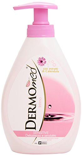 DERMOmed  inchIntimo Sensitive inch Delicate Intimate Wash with Marigold Extracts  Measuring Cap 10.14 Fluid Ounce  300ml  Bottle   Italian Import