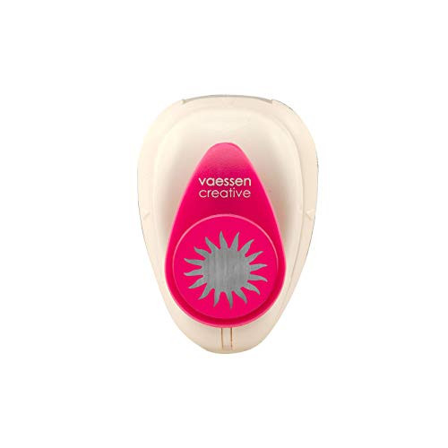 Vaessen Creative Craft Paper Punch Small  Sun  for DIY Projects  Scrapbooking and Card Making  Multi-Colour  6.5 x 4.5 x 4.4 cm