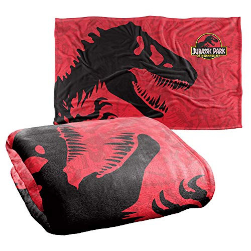 Trevco Jurassic Park 25Th Anniversary Silky Touch Super Soft Throw Blanket 36 inch x 58 inch