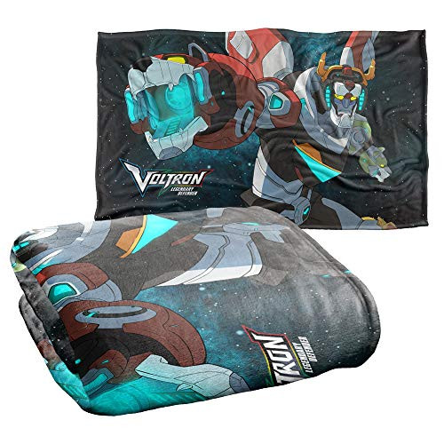 Trevco Voltron Defender of The Universe Silky Touch Super Soft Throw Blanket 36 inch x 58 inch