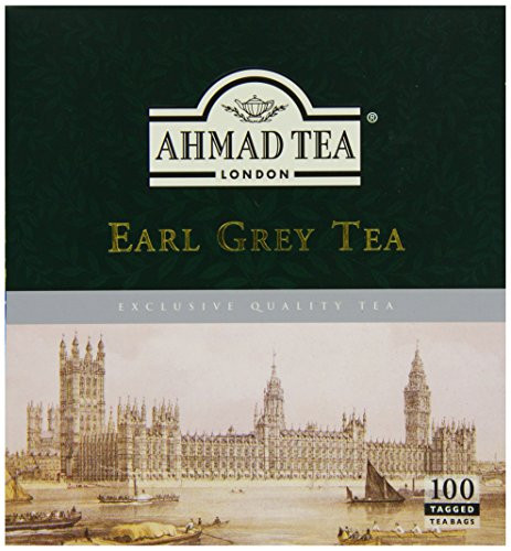 Ahmad Tea Earl Grey (Pack of 1, Total 100 Tea Bags)