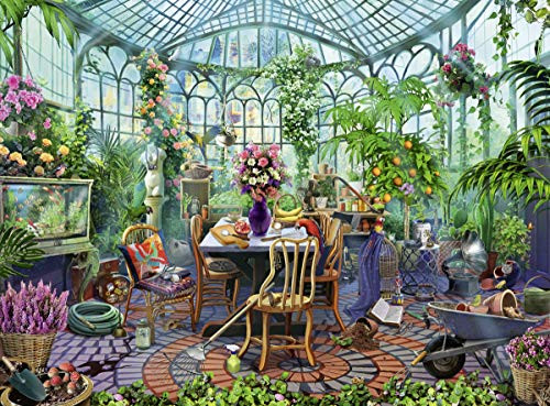 Ravensburger Greenhouse Morning 500 Piece Puzzle for Adults - Every Piece is Unique  Softclick Technology Means Pieces Fit Together Perfectly Multi 19.5 inch x 14.25 inch
