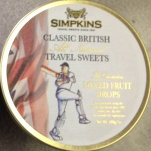 Simpkins Cricketer Mixed Fruit Travel Sweets 7 oz x 3