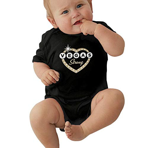 Vegas Strong Infant Bodysuit Creeper Baby Jersey Bodysuit Black