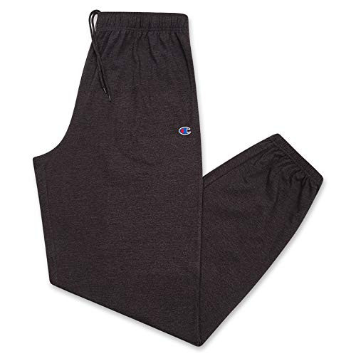 Champion Men s Big Big  and  Tall Closed Bottom Jersey Pant  Charcoal Heather  3X Tall