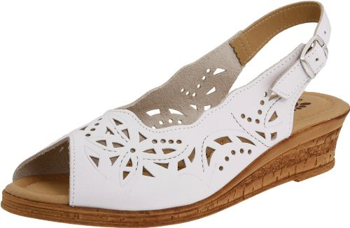 Spring Step Women s Orella Slingback Sandal White 41 EU 9.5 - 10 M US
