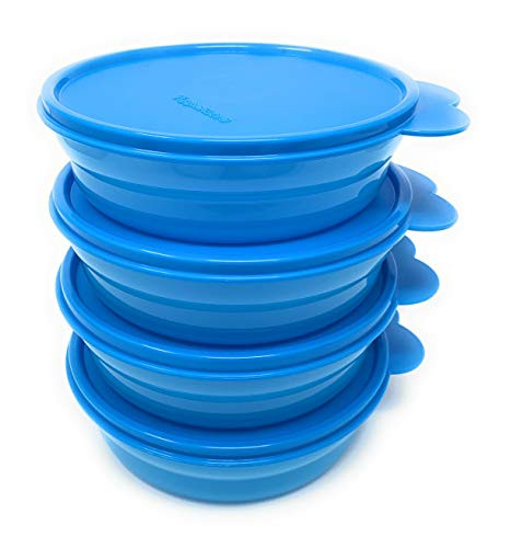 Tupperware Impressions Cereal Bowl SET New Sheer Aqua