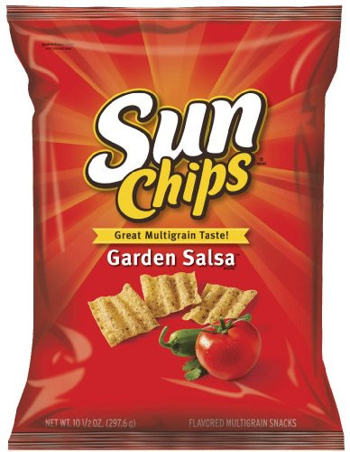 Sun Chips Multigrain Snacks Garden Salsa Flavor  10.5 Ounce  Pack of 3