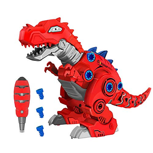 Gallity Dinosaur Building Blocks Toy 3D Dinosaur Puzzles Toy Engineering Toys Building Toys Kit Electric Dinosaur Model with Night Light Educational Learning Gift for Boy Girl