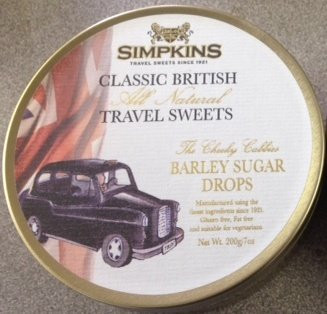Simpkins British Taxi Barley Sugar Travel Sweets 7 oz x 3