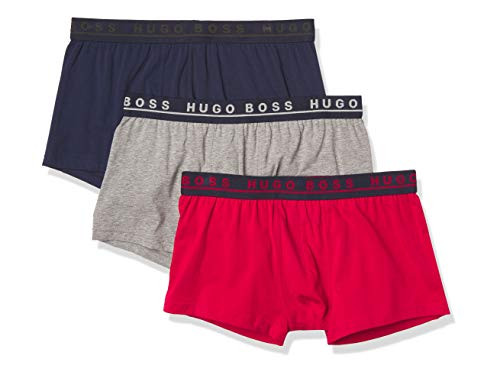 Hugo Boss BOSS Men s Trunk  Marine Melange Light Grey Red Berry  Medium
