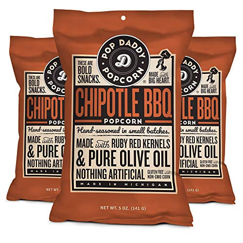 New Pop Daddys Gourmet Flavored Popcorn  Chipotle BBQ