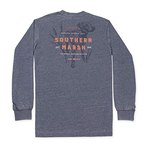 Southern Marsh Seawash Tee - Ls - Dog  Washed Navy  Medium
