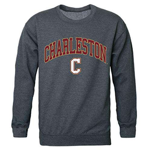 W Republic COFC College of Charleston Campus Crewneck Pullover Sweatshirt Sweater Heather Charcoal Medium