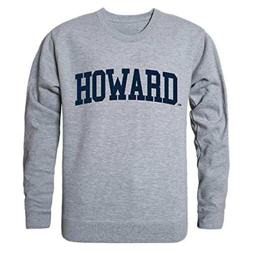 Howard University Game Day Crewneck Pullover Sweatshirt Sweater Heather Grey Small
