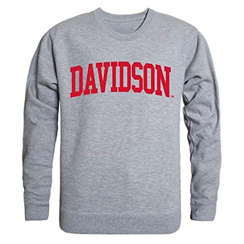 Davidson College Game Day Crewneck Pullover Sweatshirt Sweater Heather Grey Medium