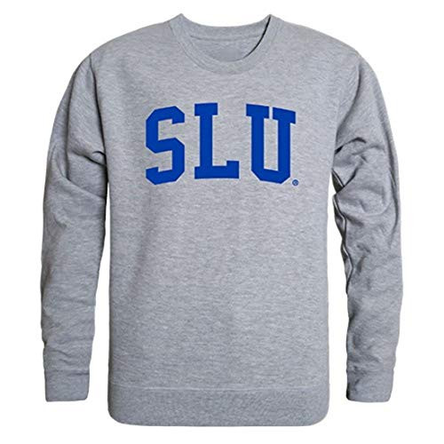 SLU Saint Louis University Game Day Crewneck Pullover Sweatshirt Sweater Heather Grey Medium