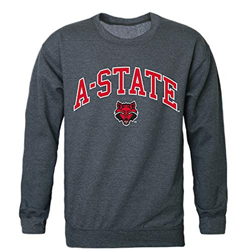 State Arkansas State Red Wolves NCAA Campus Crewneck Sweatshirt - Medium  Heather Charcoal