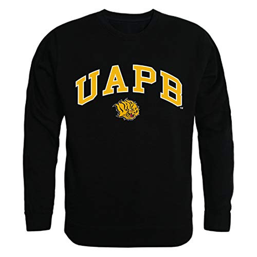 UAPB Arkansas Pine Bluff Golden Lions NCAA Campus Crewneck Sweatshirt - Medium  Black