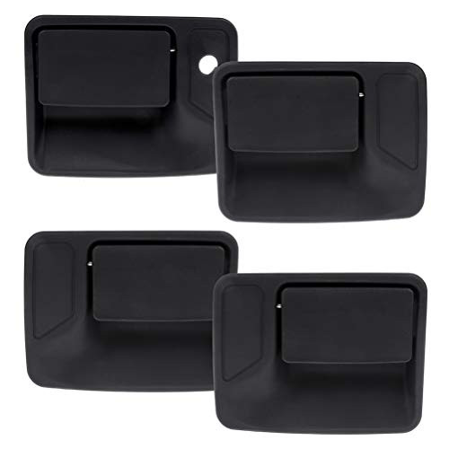 SCITOO Door Handles Exterior Left Right Side Replacement fit for 1999-2015 for Ford Truck Black 4pcs