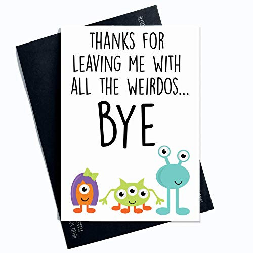 Funny New Job Card  Coworker Leaving  Good Luck  Congrats New Job Colleague Leaving Goodbye Leaving Job Funny Card Joke  Banter Office PC405