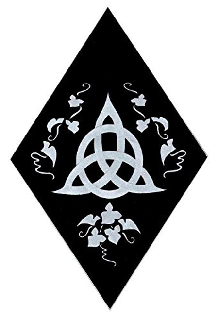 Carved Glass Celtic Triquetra Sun Catcher