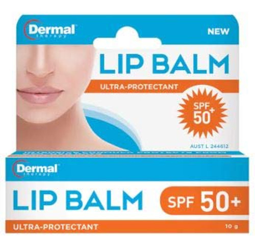 DERMAL THERAPY Lip Balm SPF50 10g -has Been Designed to Nourish and Hydrate The Lips Whilst Providing Protection from Sun Exposure and Moisture Loss DERMAL THERAPY Lip Balm SPF50 10g -has Been Designed to Nourish and Hydrate The Lips Whilst Providing Protection from Sun Exposure and Moisture Loss