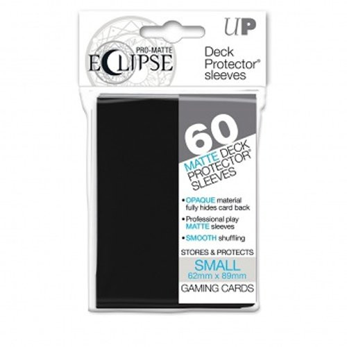 PRO-Matte Eclipse Black Small Deck Protector sleeves (60 count pack)