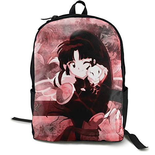 Inuyasha-Sango Anime Cartoon Cosplay Canvas Shoulder Bag Backpack Cute Lightweight Travel Daypacks School Backpack Laptop Backpack