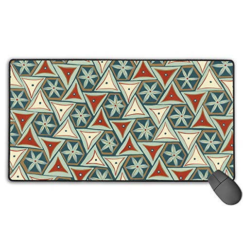 Personalized Mouse Pad Gaming Mouse Pad Best Mouse Pad Ergonomic Mouse Pad Blue Triangle Block