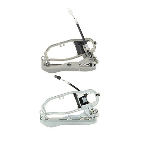 Set of 2 Front Exterior Outside Door Handle Carrier for 2000-2006 BMW E53 X5 Left Driver and Right Passenger Side