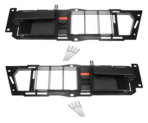 Black Interior Front Door Handle Set Pair for Chevy Pickup Truck Suburban