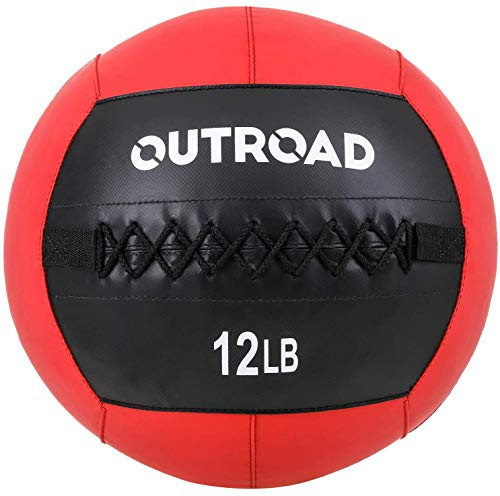 Max4out Wall Ball Medicine Balls 12lbs Dead Weight Balls for Crossfit Strength and Conditioning Exercises Cardio and Core Workout Red Max4out Wall Ball Medicine Balls 12lbs Dead Weight Balls for Crossfit Strength and Conditioning Exercises Cardio and Core Workout Red