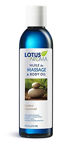 Lotus Aroma Massage Oil  Unscented  4 Fluid Ounce