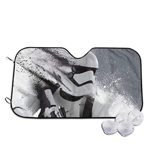 Star War Windshield Sunshades Car Sunshades Foldable Sun Shades Visor Shield Cover with Suction Cups Car Windshield Uv Rays Protector M