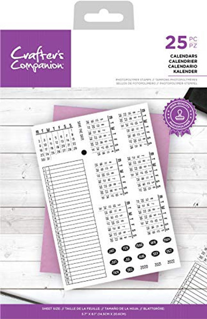 Crafters Companion CC-STP-CALE Ultimate Organiser Photopolymer Stamp-Calendars One Size Clear Crafters Companion CC-STP-CALE Ultimate Organiser Photopolymer Stamp-Calendars One Size Clear