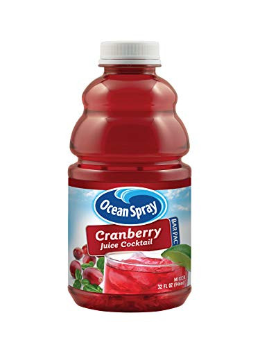 Ocean Spray Cranberry Juice Cocktail Mixer Bottle  32-Ounce Bottles  Pack of 12