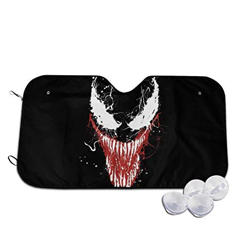 Venom Windshield Sunshades Car Sunshades Foldable Sun Shades Visor Shield Cover with Suction Cups Car Windshield UV Rays Protector M