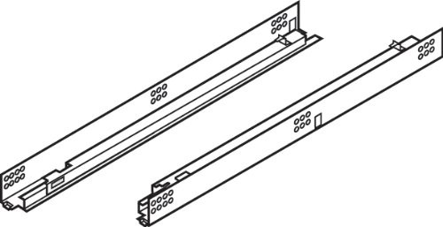 Blum Tandem Premium Undermount Slides Basic Self Closing 3 4 Extension For 21 inch Drawers 100 Class