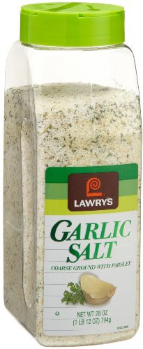 Lawry s Garlic Salt  Coarse Ground with Pasley  28 -Ounce Containers  Pack of 3