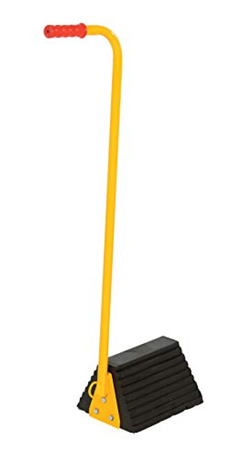Vestil RWC-8-ERGO Rubber Ergo Handle Wheel Chock  8 inch Width  37-1 8 inch Height  7-1 4 inch Length