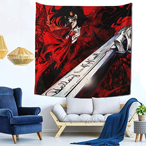 WXPENNG Anime Hellsing Ultimate Tapestry Wall Hanging  Wall Tapestry with Art Fashion Home Decorations for Living Room Bedroom Bedding Dorm Decor 59x59 Inches