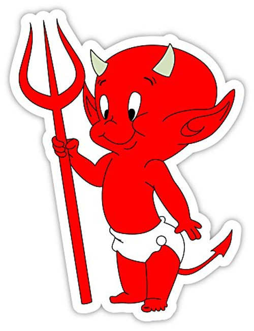 LITTLE DEVIL KIDS CHILDREN sticker decal 4 inch x 5 inch