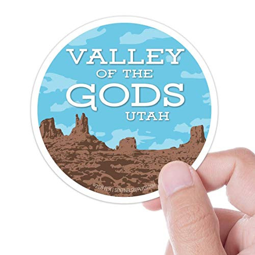 Valley of the Gods Sticker Blue Circle Utah Bumper Sticker Monument Valley UT Vinyl Decal Bears Ears Southwest ADV Overland  and  RV Stickers